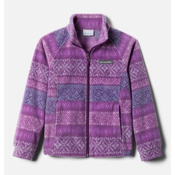 Columbia Benton Springs II Printed Fleece, Chamarras Morados Para Niña | 138204-CLW